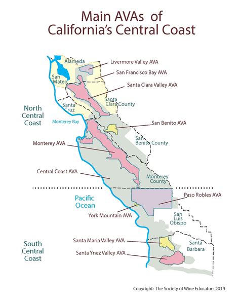 California Map With Cities Central California Wineries Map Picture - Central California Wineries ...