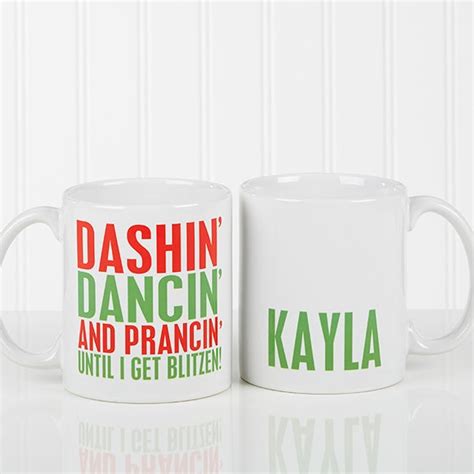 Personalized Holiday Coffee Mugs - Funny Christmas Quotes