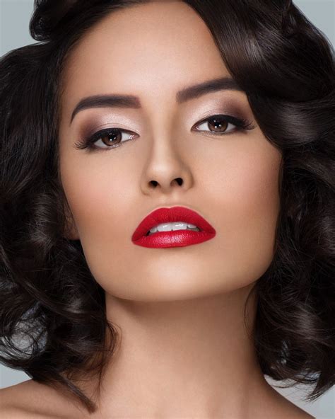 Bold lip | Red lip makeup, Perfect red lips, Red lip eye makeup