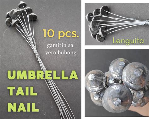 Lead Wire Fastener ️ Linguita ️ Lenguita ️ Umbrella Tail Nail ️ German Wire ️ 10 pcs. | Lazada PH