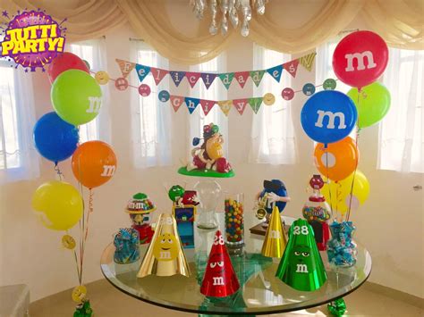 M&M Party decorations, M&Ms Party ideas, Bubble balloons, balloons ...