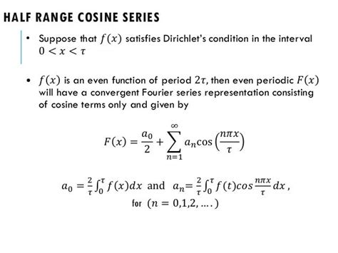 Half Range Fourier Series Formula - Oldmymages