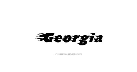 Georgia USA State Name Tattoo Designs - Page 4 of 5 - Tattoos with Names