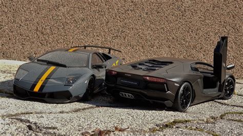 LAMBORGHINI AVENTADOR VS. MURCIELAGO SV China edition 1:18 - YouTube