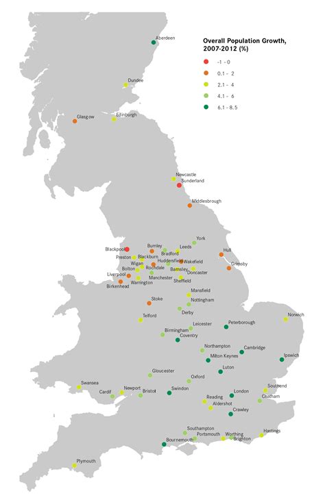 Population growth and migration in UK cities | Centre for Cities