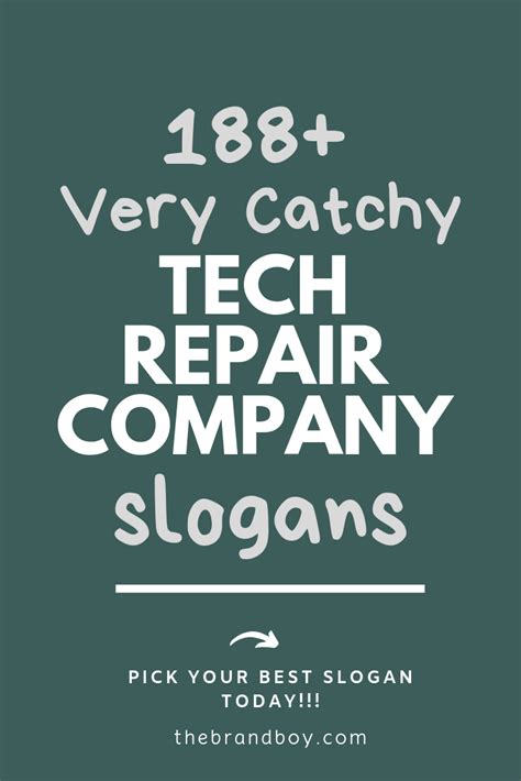 188+ Best Technology Repair Company Slogans and Taglines | Business slogans, Company slogans ...