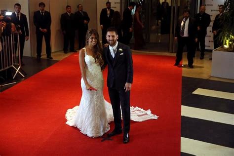 Football: Lionel Messi marries childhood sweetheart in star-studded ...