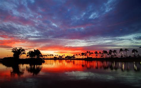 Sunset In Hawaii HD desktop wallpaper : Widescreen : High Definition ...