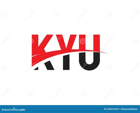 KYU Letter Initial Logo Design Stock Vector - Illustration of element, font: 236631655