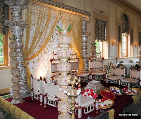 Weddings at the Hawthorne Hotel: Indian Wedding in the Ballroom