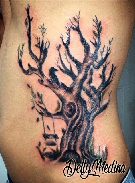 Creepy tree tattoo by Delly Medina, Ponce, Puerto Rico Grandparents Tattoo, Tree Tattoo, Ponce ...