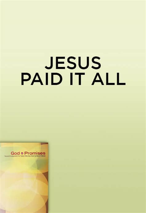 Prism Music | Jesus Paid it All