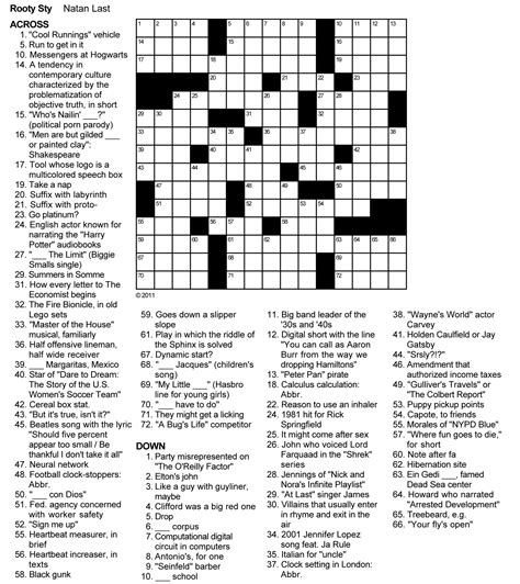 Printable Crossword Daily - Printable Crossword Puzzles