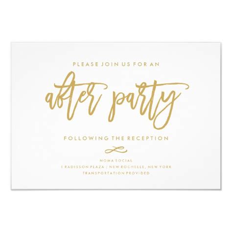 Chic Hand Lettered Wedding After Party Invitation | Zazzle.com