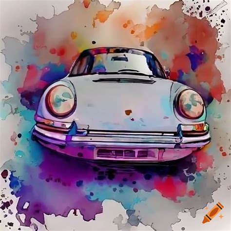 Porsche 911 on Craiyon