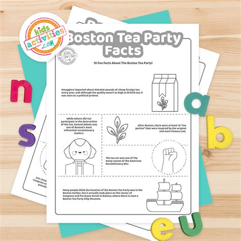 10 Boston Tea Party Facts + Free Printable | Kids Activities Blog