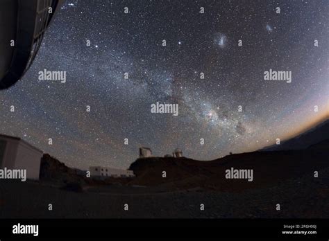 The Milky Way above La Silla Observatory at night in Chile Stock Photo - Alamy