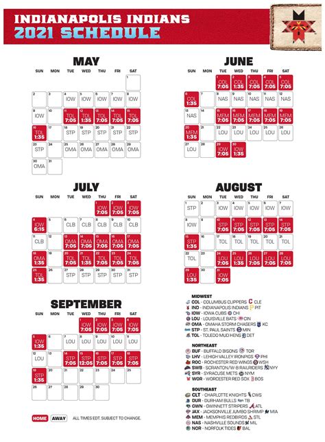 Indians Schedule Printable 2022 - Printable Schedule