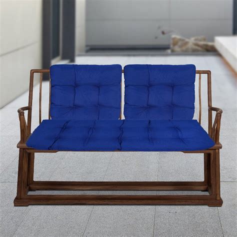 3pcs Patio Furniture Cushions Set Tufted Wicker Settee Bench Cushions ...