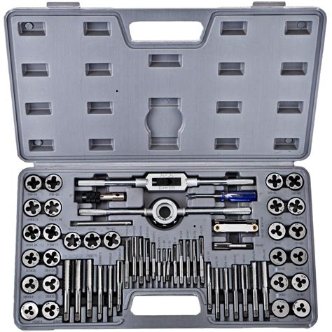 Buy VEVOR Tap and Die Set, 60 PC Tap Set Metric and Sae with Storage ...