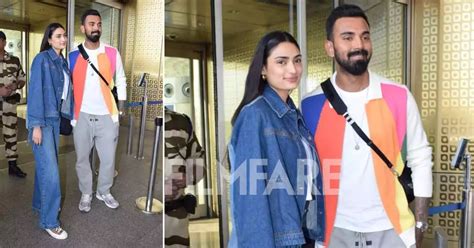 KL Rahul and Athiya Shetty get clicked at the airport. See pics: - RB Webcity