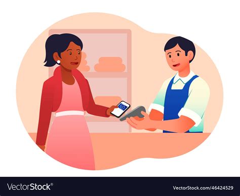 Contactless payment concept Royalty Free Vector Image