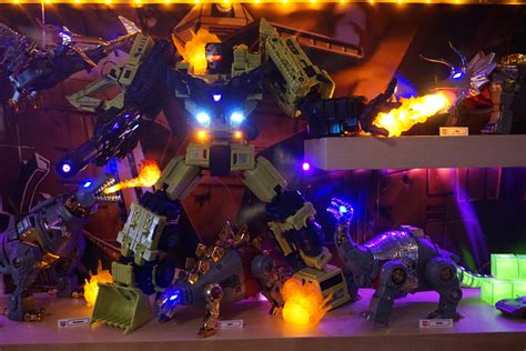 Dinobots Vs. Devastator Display (facebook.com/mpcraftsbyrobin) : transformers