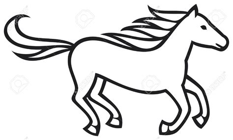 Simple Horse Drawing | Free download on ClipArtMag