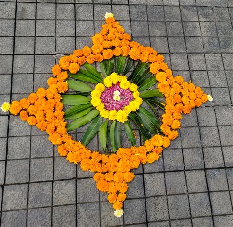 Rangoli Designs With Flowers at Miriam Mejia blog