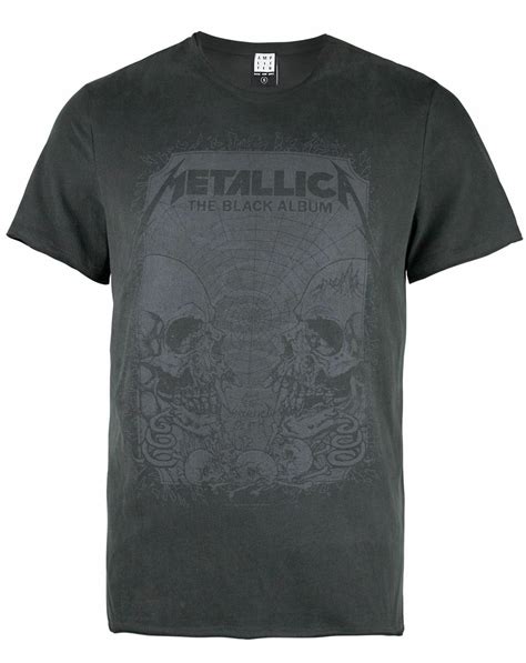 Amplified Metallica The Black Album Men's Adults Grey T-shirt Top | eBay