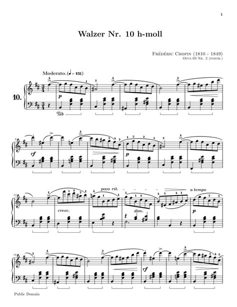 op.69 no.2 free sheet music by Chopin | Pianoshelf