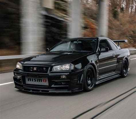 Reddit - carporn - Gorgeous Black Nissan Skyline R34 GT-R running on road in 2021 | Best jdm ...