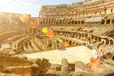 Inside of Colosseum (Coliseum) | High-Quality Architecture Stock Photos ~ Creative Market