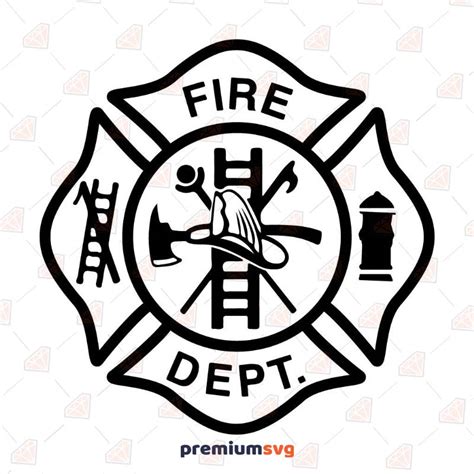 Firefighter Department Logo Svg Cutting Files | PremiumSVG