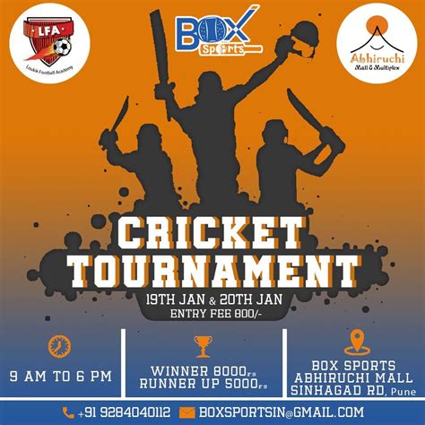 Box Sports Cricket Tournament is open to all. Box Sports giving you a chance to compete with ...