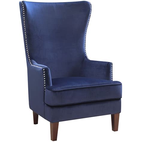 blue accent chairs with arms - Kelsie Tillman