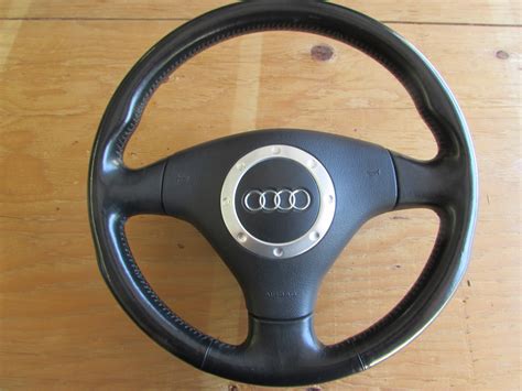 Audi TT MK1 8N Leather Trimmed Sport Steering Wheel Aluminum Accents W ...