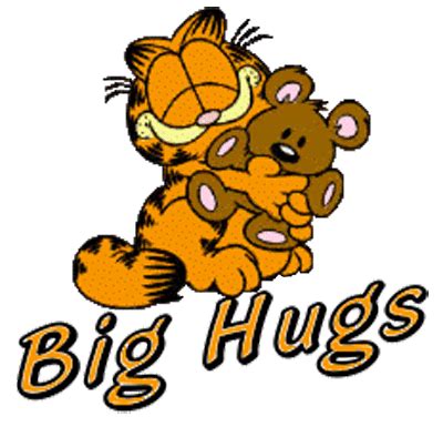 Animated Big hugs pic | DesiComments. Garfield Quotes, Garfield ...