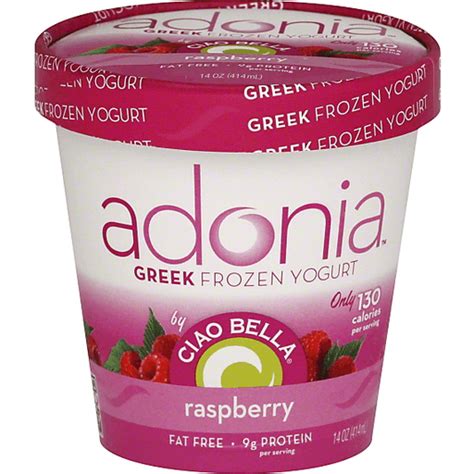 Ciao Bella Adonia Frozen Yogurt, Greek, Raspberry | Frozen Foods | Priceless Foods