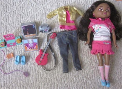 Dora's Explorer Girls EMMA Doll 13" Plus Rock Star Outfit Guitar Boom Box Plus | #1965851754