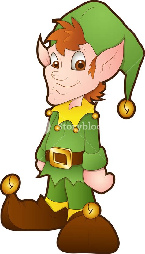 Christmas Elves - Cartoon Character Royalty-Free Stock Image - Storyblocks