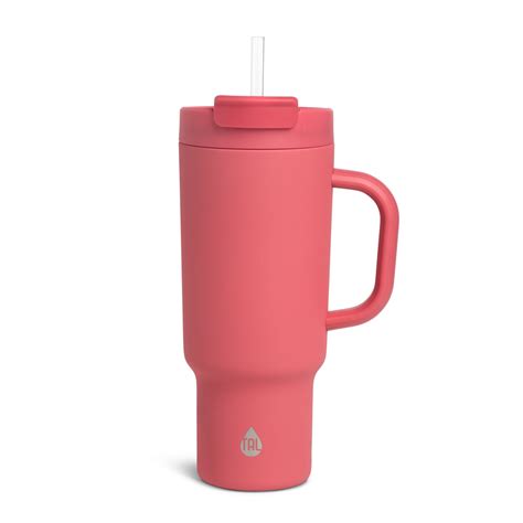 TAL Stainless Steel Hudson Tumbler with Straw 40 fl oz, Pink - Walmart.com