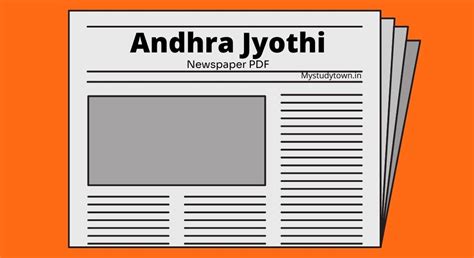 Andhra Jyothi epaper PDF Free Download - My Study Town