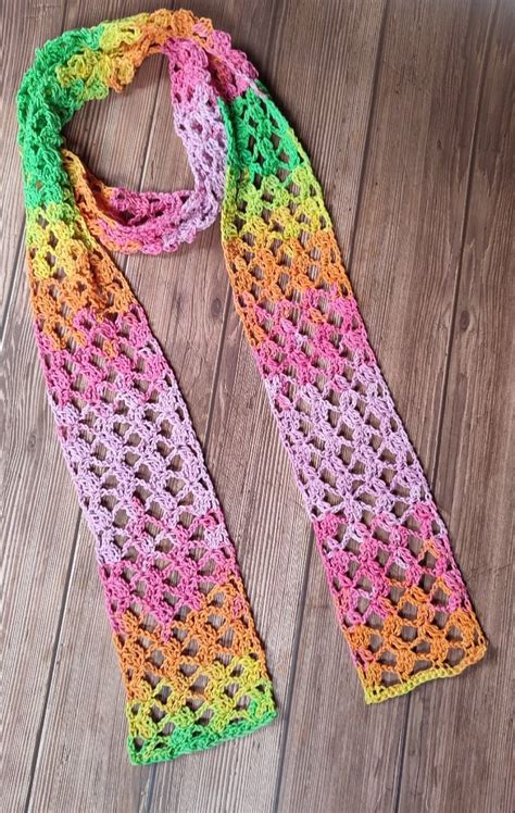 Spring Crochet Scarf Pattern - Easy Crochet Patterns