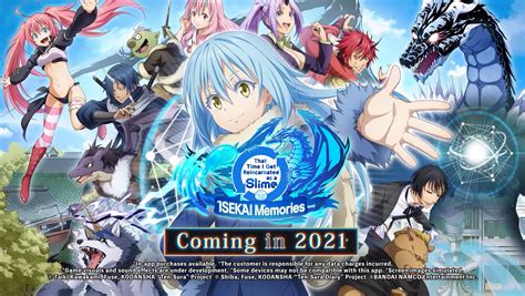 Tensei Shitara Slime Datta Ken anuncia su juego ISEKAI Memories para ...