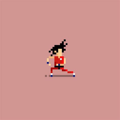 Chibi Son Goku #8bits #digitalart #dragonball #goku #nubevoladora #pixel #pixelart #kamekameha ...