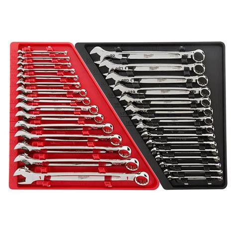 Milwaukee Combination SAE and Metric Wrench Mechanics Tool Set (30 ...