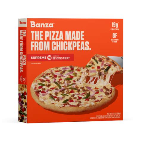 Banza™ Gluten Free Plant-Based Supreme Chickpea Frozen Pizza, 11.8 oz - Fred Meyer