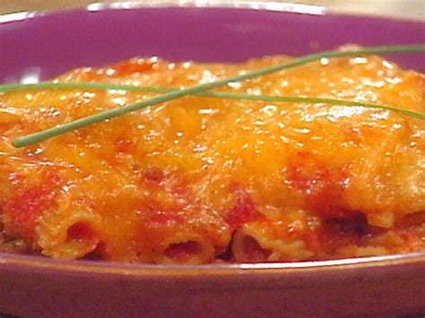 Macaroni Lasagna with Veggies and Dip Recipe | Food Network