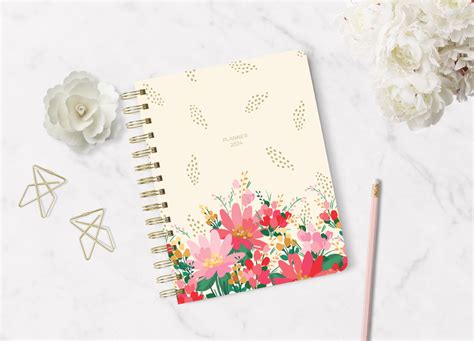 2024 Weekly Planner Small with Floral Design | Blu Monaco